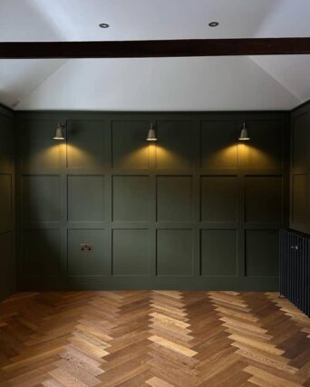 Private dining room wall panelling