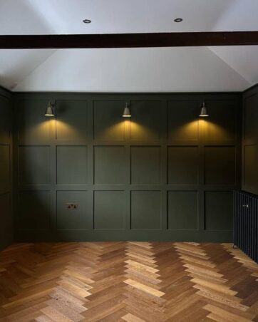 Private dining room wall panelling